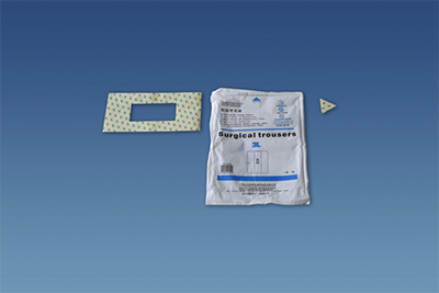 Adhesive surgical trousers